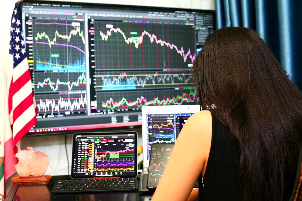 Analyst reviewing regional economic charts